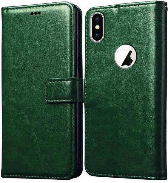 Casotec Flip Cover for Apple iPhone X, Apple iPhone XS