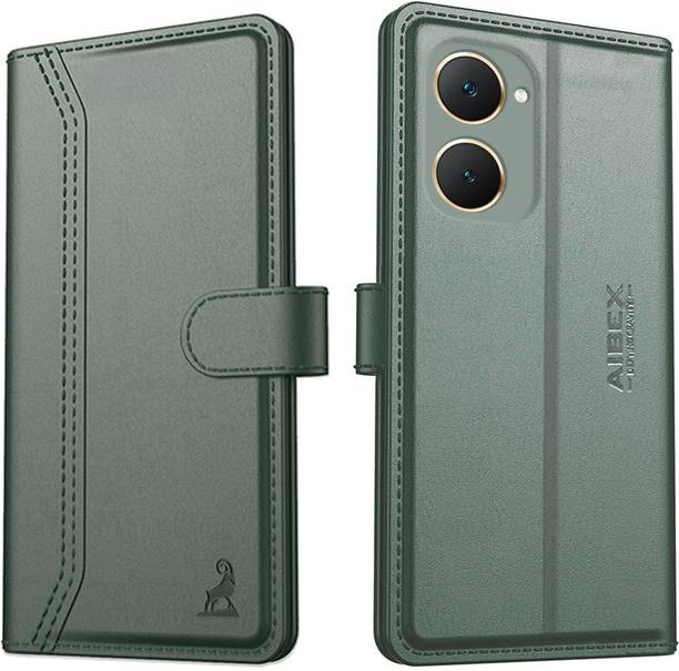AIBEX Flip Cover for iQOO Z9 Lite / Vivo Y28S 5G / Vivo T3 Lite / Vivo Y18 / Vivo Y18e / Vivo Y18i / Vivo Y18t