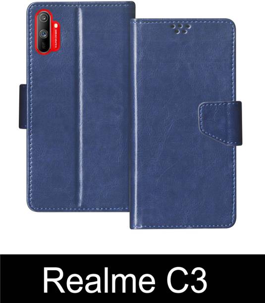 RKFLIP Flip Cover for RKFLIP_Realme C3_BLUE