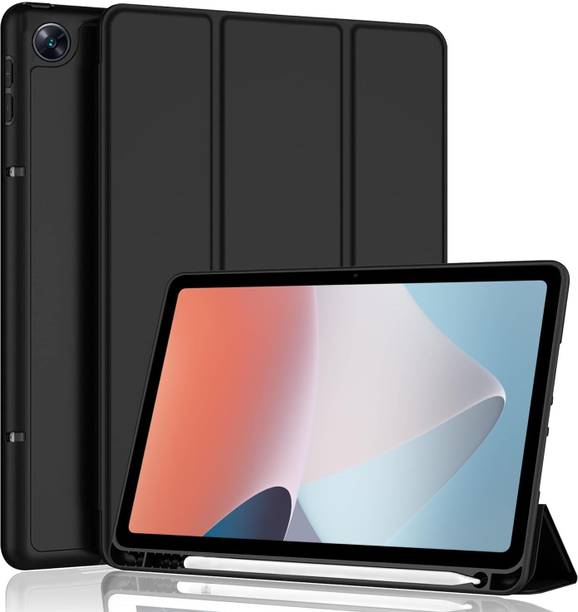 COVERHUB Flip Cover for Oppo Pad Air 10.36 inch (Stylus Holder) Black, Shock Proof, Rubber, Pack of: 1