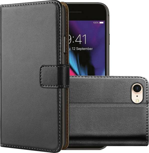 Juberous Flip Cover for Apple iPhone 8