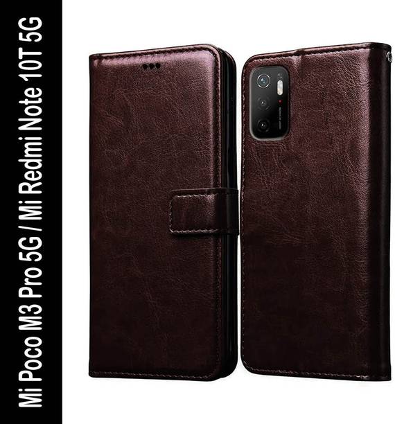 Casotec Flip Cover for Mi Poco M3 Pro 5G, Mi Redmi Note 10T 5G