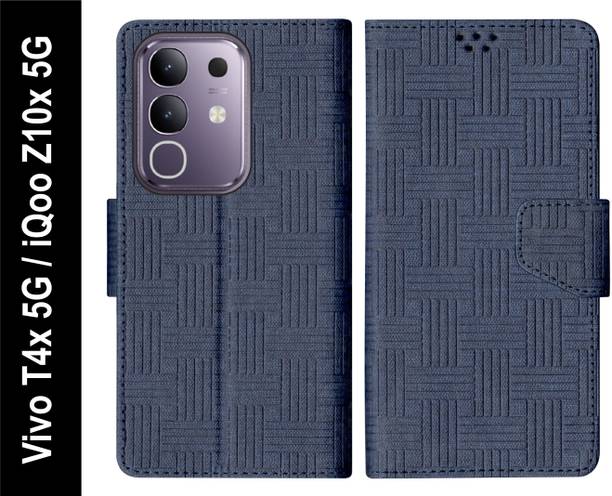 SBMS Flip Cover for Vivo T4x 5G / iQOO Z10x 5G Back Cover Case with Magnatic Closure
