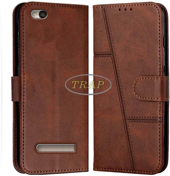 Trap Premium Flip Cover Flip Cover for Mi Redmi 3S Prime
