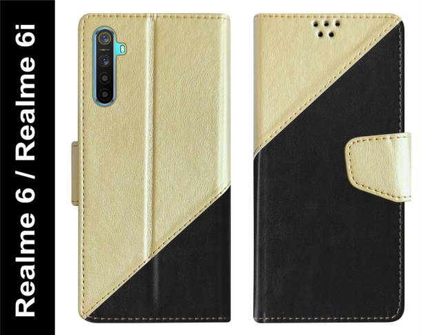 SBMS Flip Cover for Realme 6 / Realme 6i Back Cover Case with Magnatic Closure | Card & Money Pocket