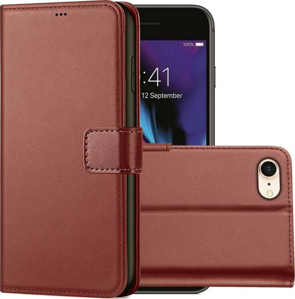 Juberous Flip Cover for Apple iPhone 8