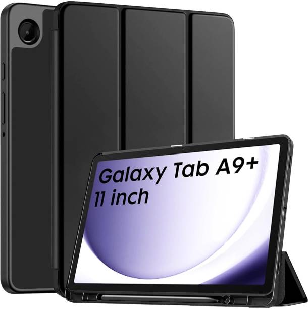 Eleqzun Flip Cover for Samsung Galaxy Tab A9 PLUS 11" inch / A9+ / [SM-X210 / SM-X215 / SM-X216] [Pencil Holder]