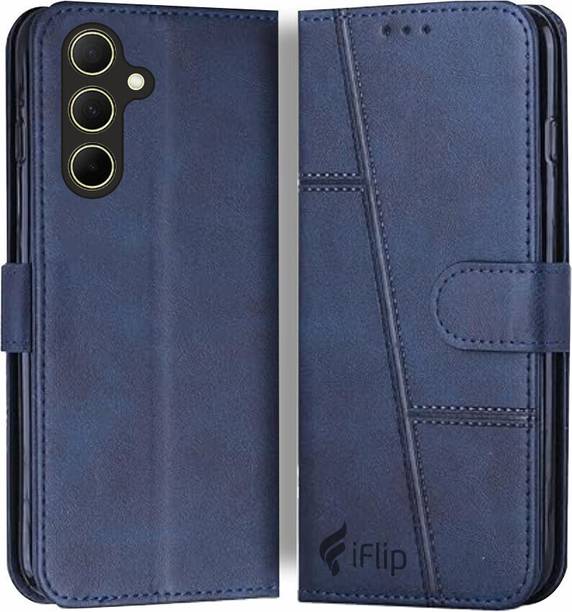 iFlip Flip Cover for Samsung Galaxy M16 5G, Card Pockets Wallet & Stand, Wallet Style Flip Back Case Cover