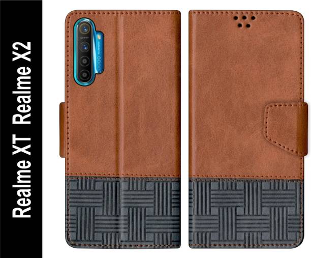 PUFFCASE Flip Cover for Realme XT / Realme X2 Back Cover Case with Magnatic Closure