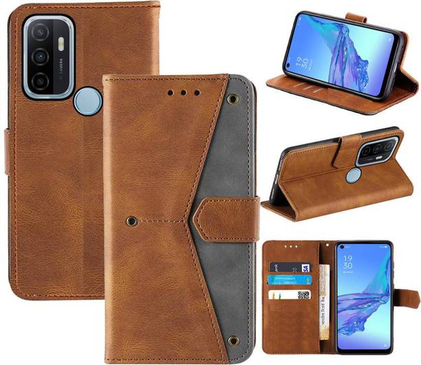 Aaghosh Flip Cover for OPPO A53, OPPO A33