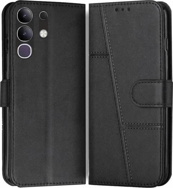 FoneShield Flip Cover for Vivo Y31 Pro 5G / Vivo T4x 5G / iQOO Z10X 5G, |Premium Leather| Built-in Stand| Card Slots