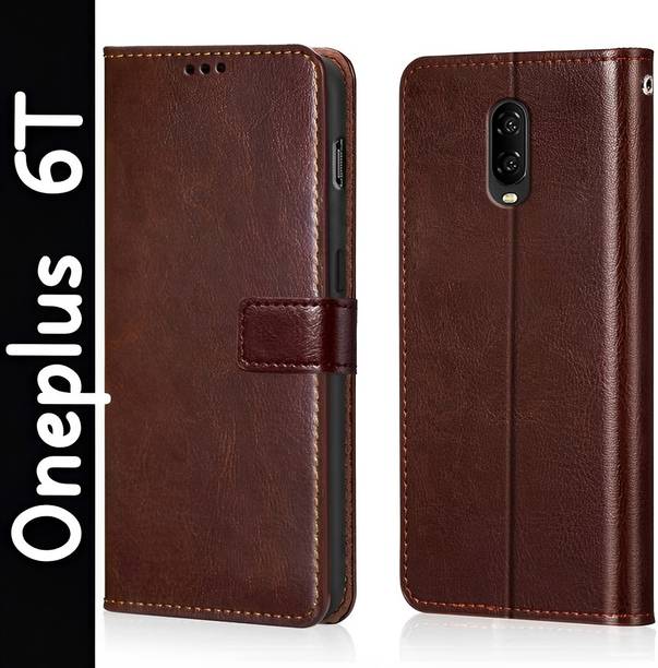 WORFOX Flip Cover for OnePlus 6T