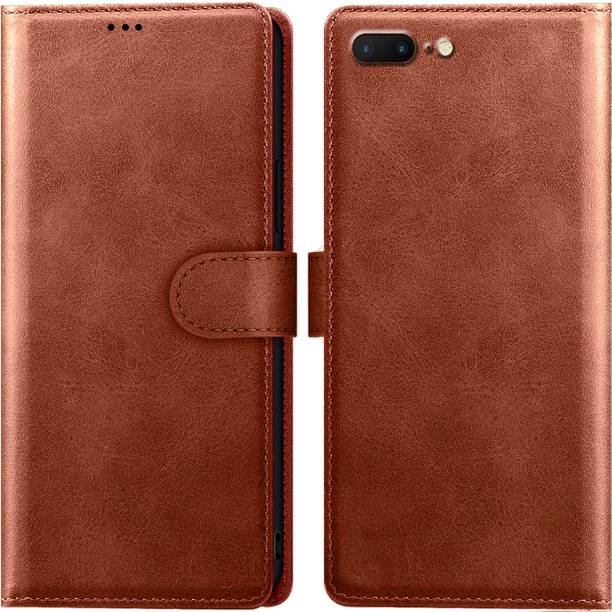 Roxel Flip Cover for iPhone 7 Plus |Vegan PU Leather |Foldable Stand & Pocket |Magnetic Closure