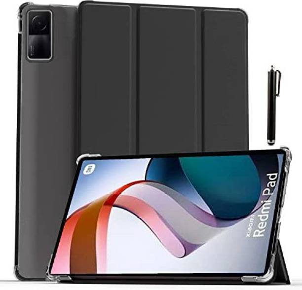 Proelite Flip Cover for Redmi Pad 10.6 inch Translucent Back with Stylus Pen