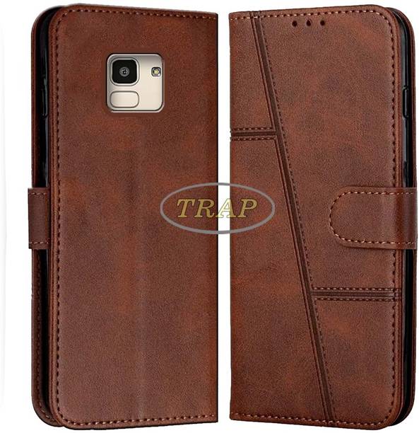 Trap Premium Flip Cover Flip Cover for Samsung Galaxy J6