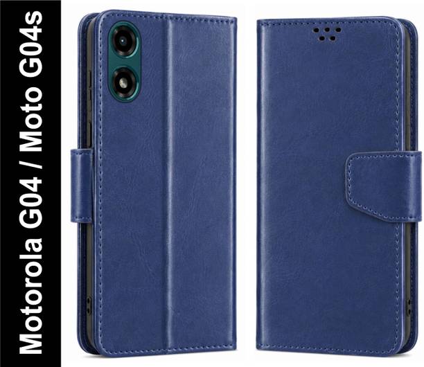 SBMS Flip Cover for Motorola Moto G04 / Moto G04s with Magnatic Closure | Inbuilt Stand | Card & Money Pocket