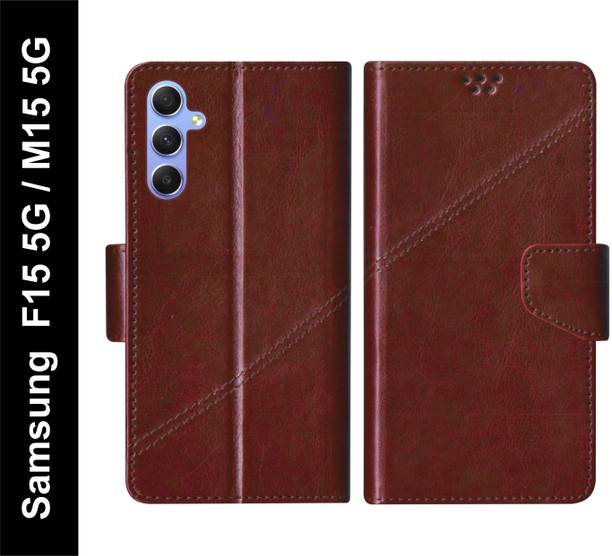 SBMS Flip Cover for Samsung Galaxy F15 5G / Samsung Galaxy M15 5G