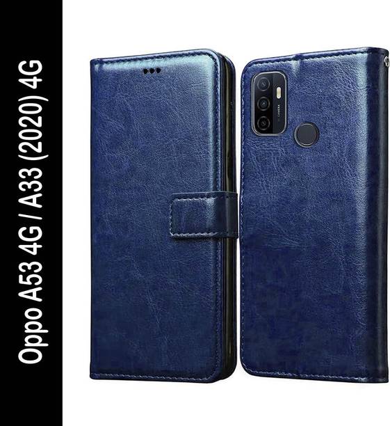 Casotec Flip Cover for Oppo A53, Oppo A33 (2020)