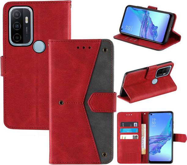 Aaghosh Flip Cover for OPPO A53, OPPO A33