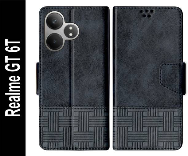 Telecase Flip Cover for Realme GT 6T Back Cover Case with Magnatic Closure