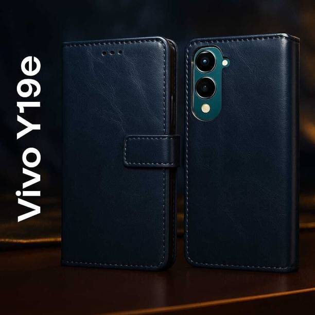 STARFLIP Flip Cover for STAR-FLIP Flip Cover for Vivo Y19e/Y04 4G/Y29s 5G Leather Finish