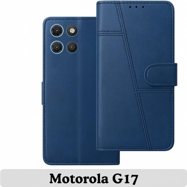 ZARTON Flip Cover for MOTO G17 5G Wallet Style Flip Cover, Magnetic Lock Design