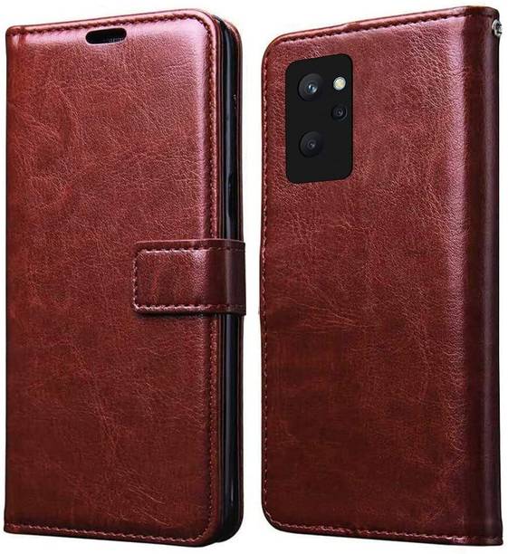 SUCH Flip Cover for vintage brown Back Flip Cover compatible for Realme 9i-RMX3491