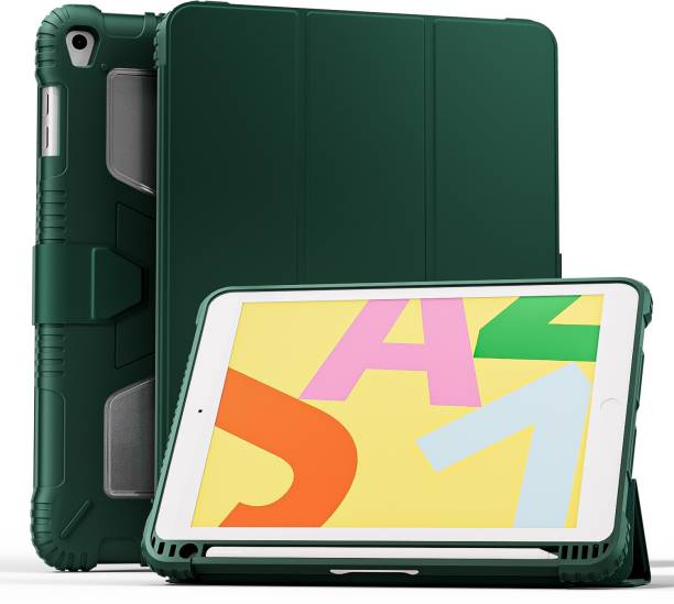 SwooK Flip Cover for PENCIL HOLDER 10.2 inch Apple iPad 9th 8th 7th Generation 10.2" iPad Cover Case