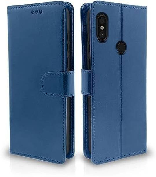 Dhaini Entreprises Flip Cover for Mi Redmi Note 6 Pro, Shockproof Wallet Style Magnetic cover, Inside Pockets & Inbuilt Stand