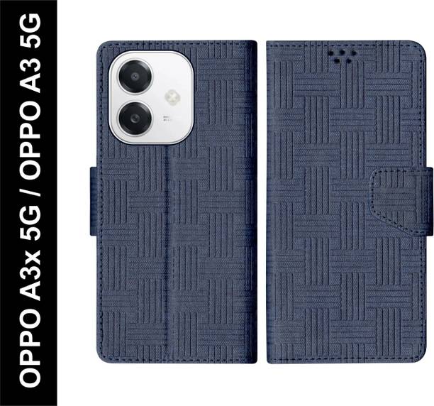 SBMS Flip Cover for OPPO A3x 5G / OPPO A3 5G Back Cover Case with Magnatic Closure | Card & Money Pocket