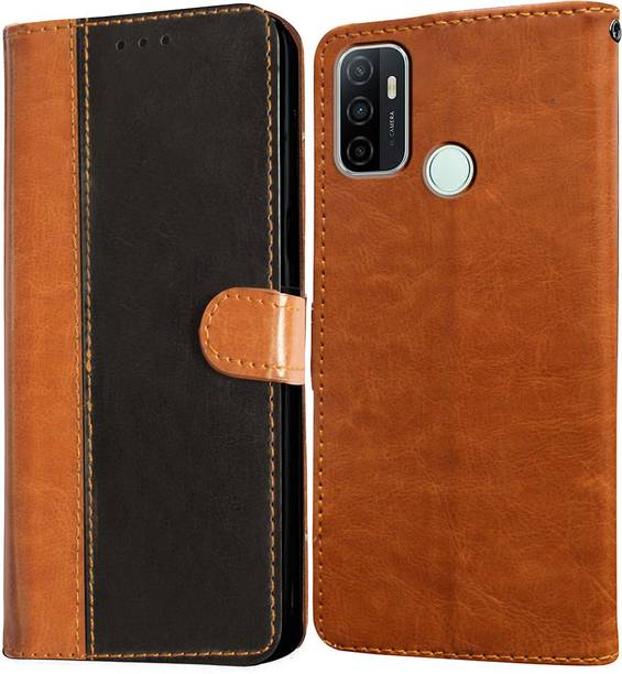 Casotec Flip Cover for Oppo A53, Oppo A33 (2020)