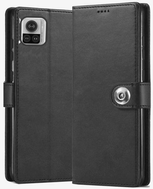 ExclusivePlus Front & Back Case for Motorola Edge 30 Ultra | Premium Imported Business Series Wallet Flip Back Cover