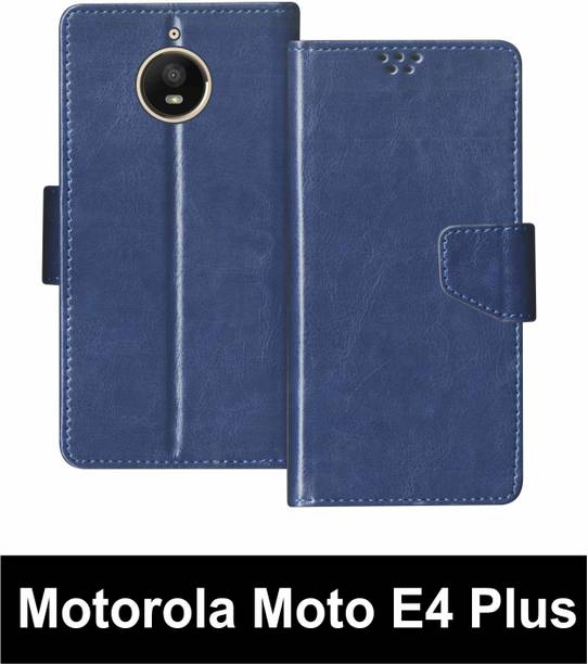 SBMS Flip Cover for Motorola Moto E4 Plus Back Cover Case with Magnatic Closure
