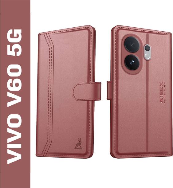 AIBEX Flip Cover for Vivo T4 Pro 5G / Vivo V60 5G| Premium Leather Finish | Magnetic Closure |Kickstand Feature