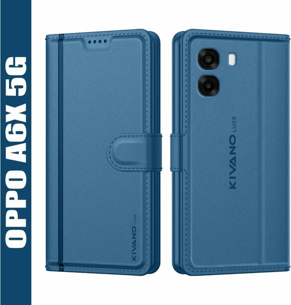 KIVANO LUXE Flip Cover for Oppo A6S 5G / Oppo K14X 5G / Oppo A6X 5G|Premium Leather|Magnetic Closure|Stand function