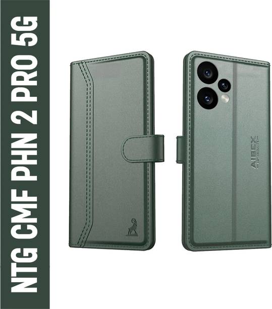 AIBEX Flip Cover for CMF by Nothing Phone 2 Pro 5G |Premium Leather Finish | Magnetic Closure|Kickstand Feature
