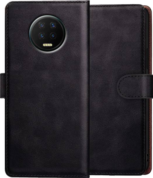 PFOAM Flip Cover for INFINIX NOTE 7 |Vegan PU Leather |Foldable Stand & Pocket |Magnetic Closure