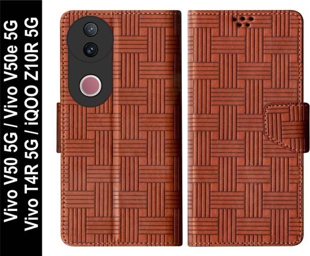SBMS Flip Cover for Vivo T4R 5G / iQOO Z10R 5G / Vivo V50e 5G / Vivo V50 5G Back Cover Case