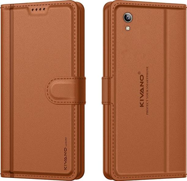 KIVANO LUXE Flip Cover for Vivo Y91i / Vivo Y90 / Vivo 1s|Premium Leather|Magnetic Closure|Stand function