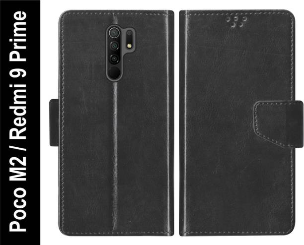 RKFLIP Flip Cover for RKFLIP_Poco M2, Redmi 9 Prime_BLACK