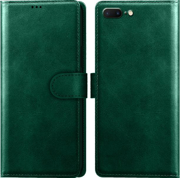 Roxel Flip Cover for iPhone 7 Plus |Vegan PU Leather |Foldable Stand & Pocket |Magnetic Closure