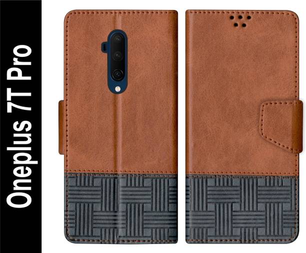 PUFFCASE Flip Cover for Oneplus 7T Pro Back Cover Case with Magnatic Closure