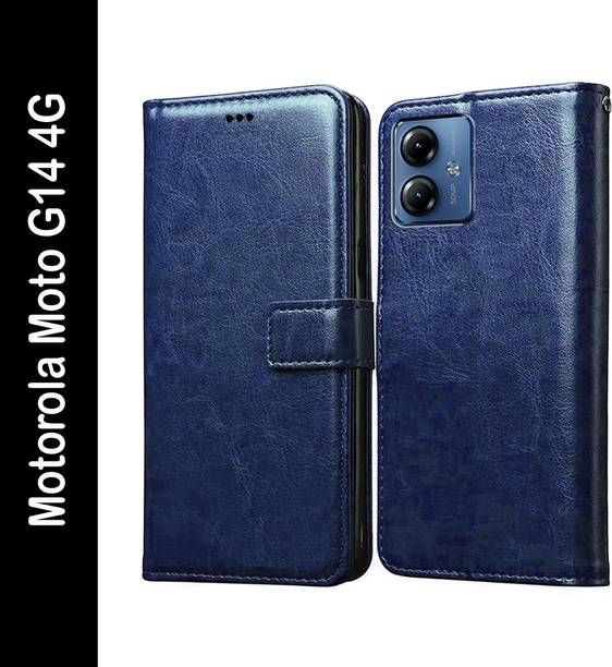 Casotec Flip Cover for Motorola Moto G14 4G