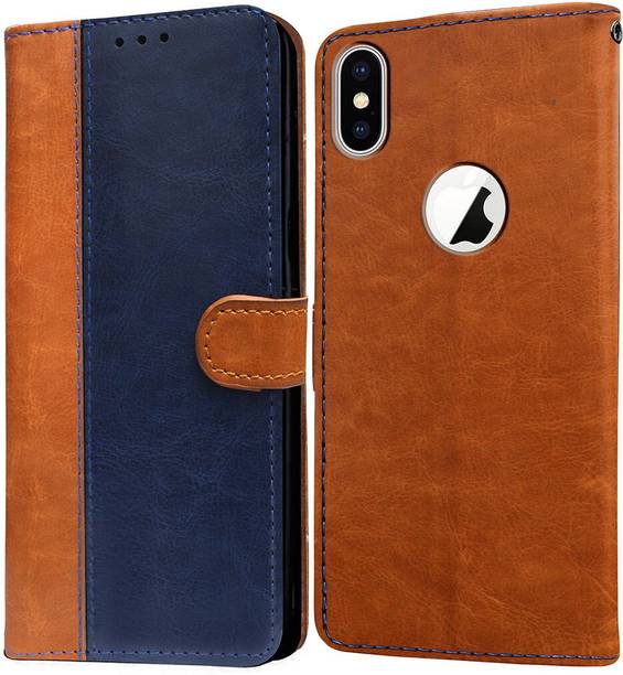 Casotec Flip Cover for Apple iPhone X, Apple iPhone XS
