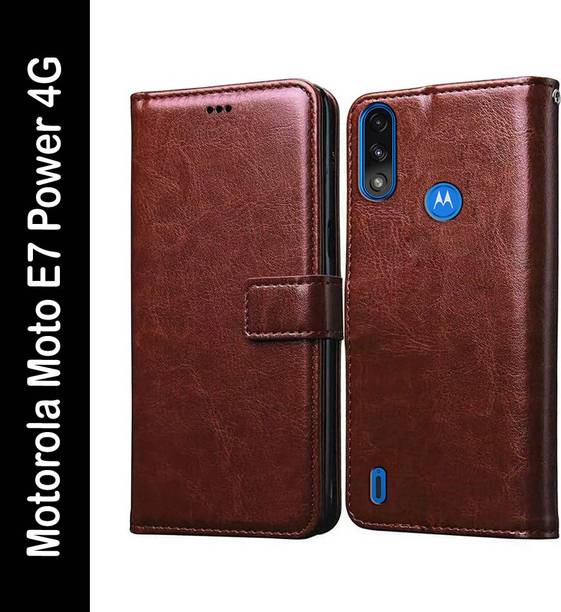 Casotec Flip Cover for Motorola Moto E7 Power