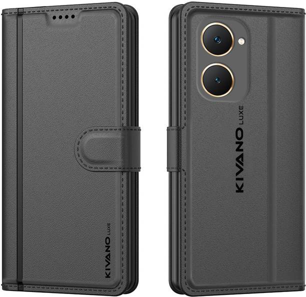KIVANO LUXE Flip Cover for iQOO Z9 Lite / Vivo Y28S 5G / Vivo T3 Lite / Vivo Y18 / Vivo Y18e / Vivo Y18i / Vivo Y18t