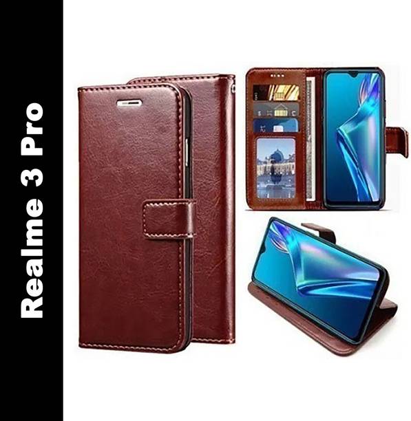 Aarov Flip Cover for Realme 3 Pro
