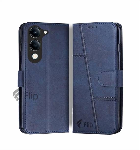 iFlip Flip Cover for VIVO T4LITE 5G, Card Pockets Wallet & Stand