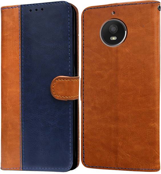 Casotec Flip Cover for Motorola Moto E4 Plus