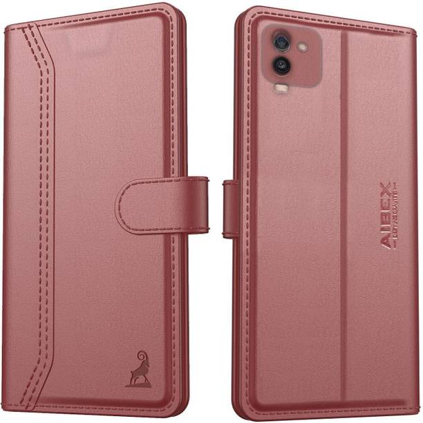 AIBEX Flip Cover for Samsung Galaxy A03| Premium Leather Finish | Magnetic Closure | Kickstand Feature